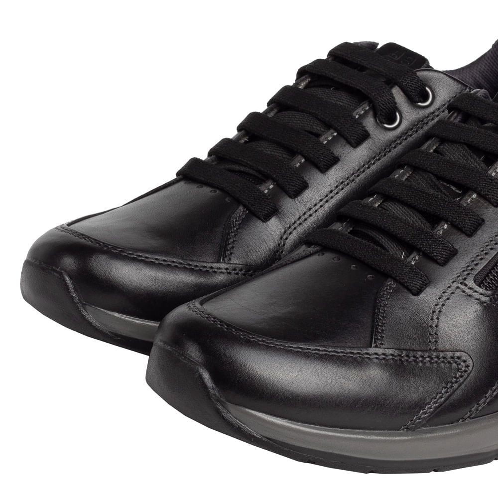 Sapatênis Masculino Pegada Casual Preto Preto 5
