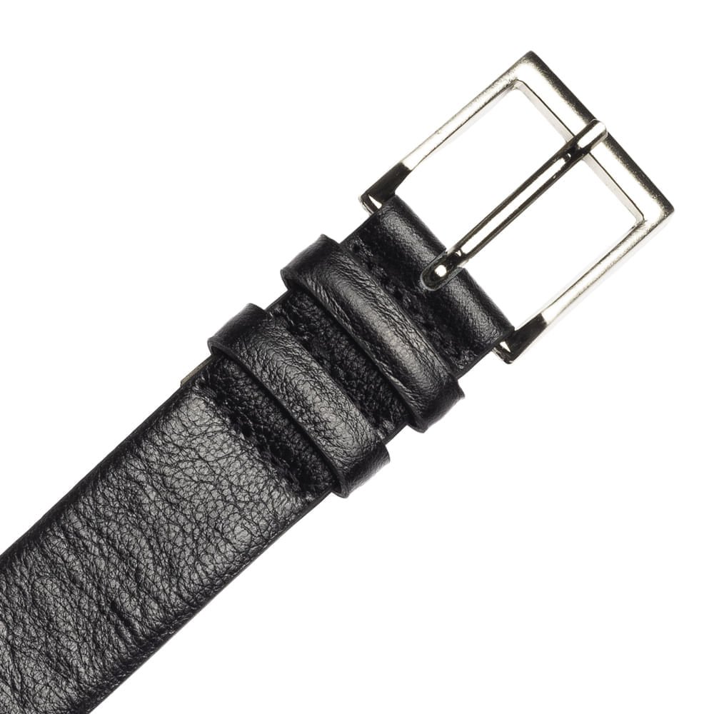 Cinto Masculino Fasolo de Couro Preto Preto 3