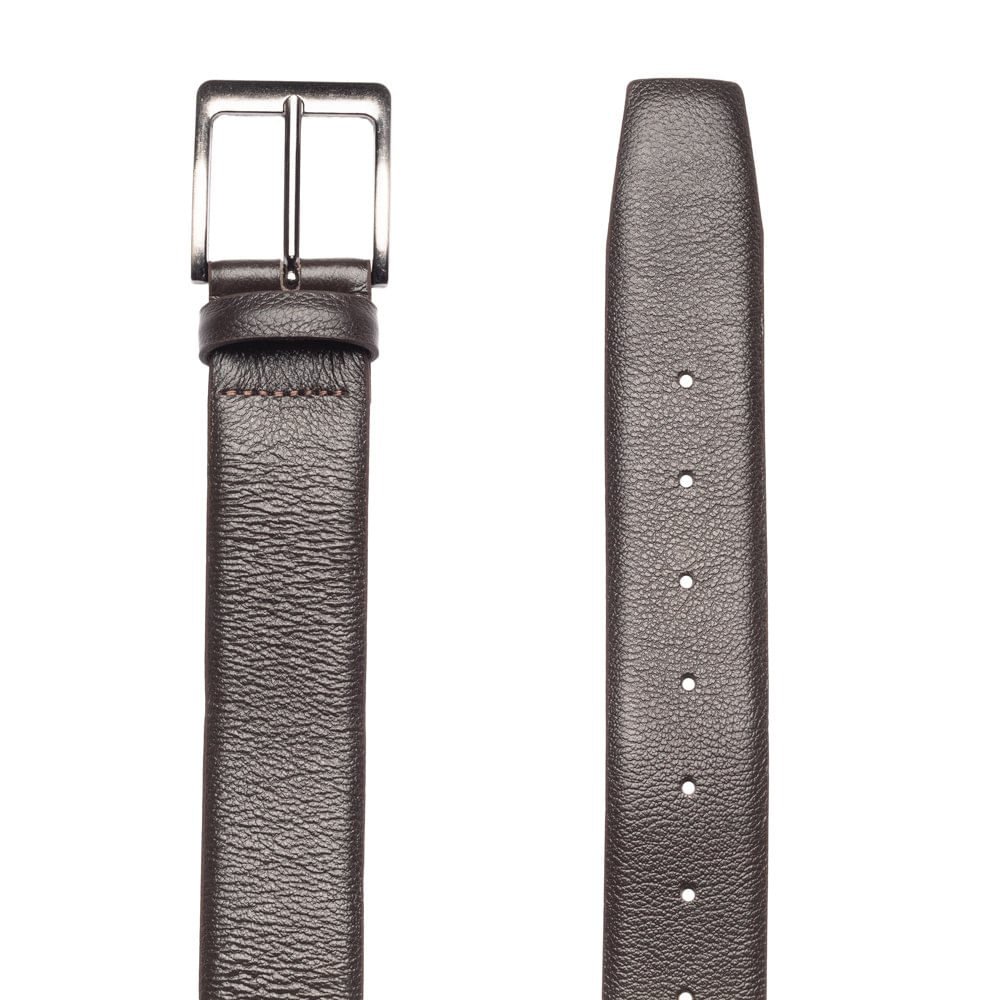 Cinto Masculino Fasolo Couro Social T104143 Café Marrom 2