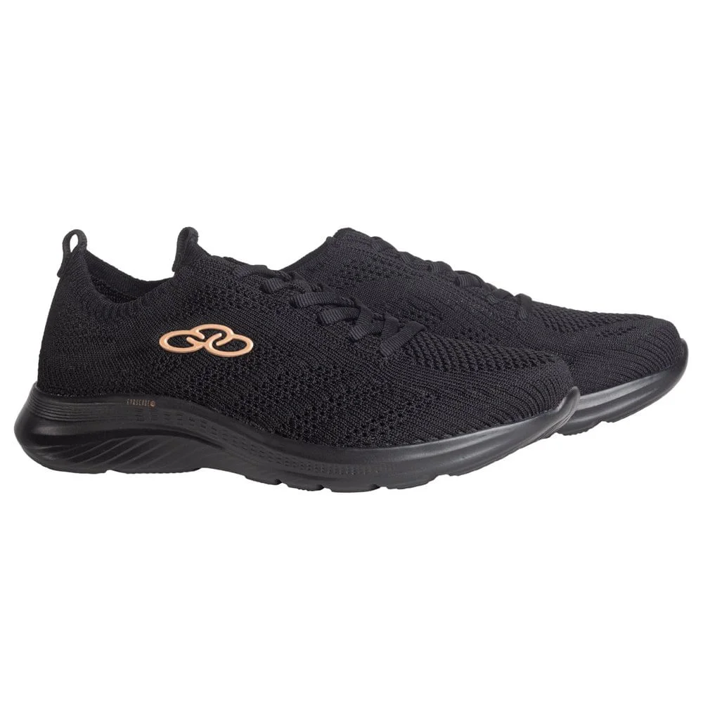 Tênis Feminino Olympikus Ultraleve Preto Preto 2