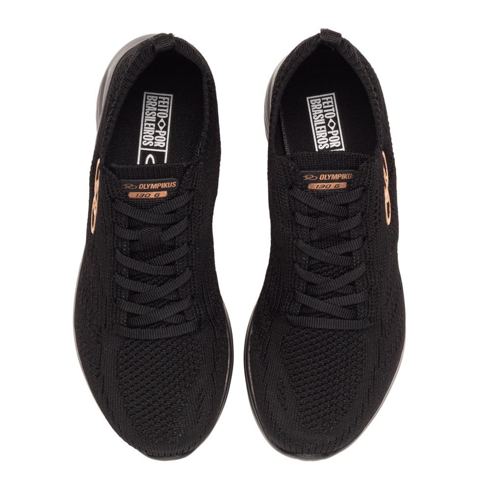 Tênis Feminino Olympikus Ultraleve Preto Preto 4