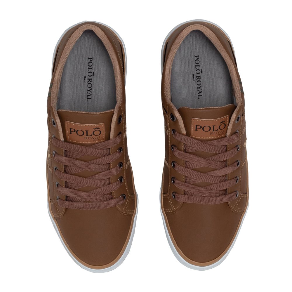 Tênis Masculino Polo Royal Roma Marrom Marrom 4