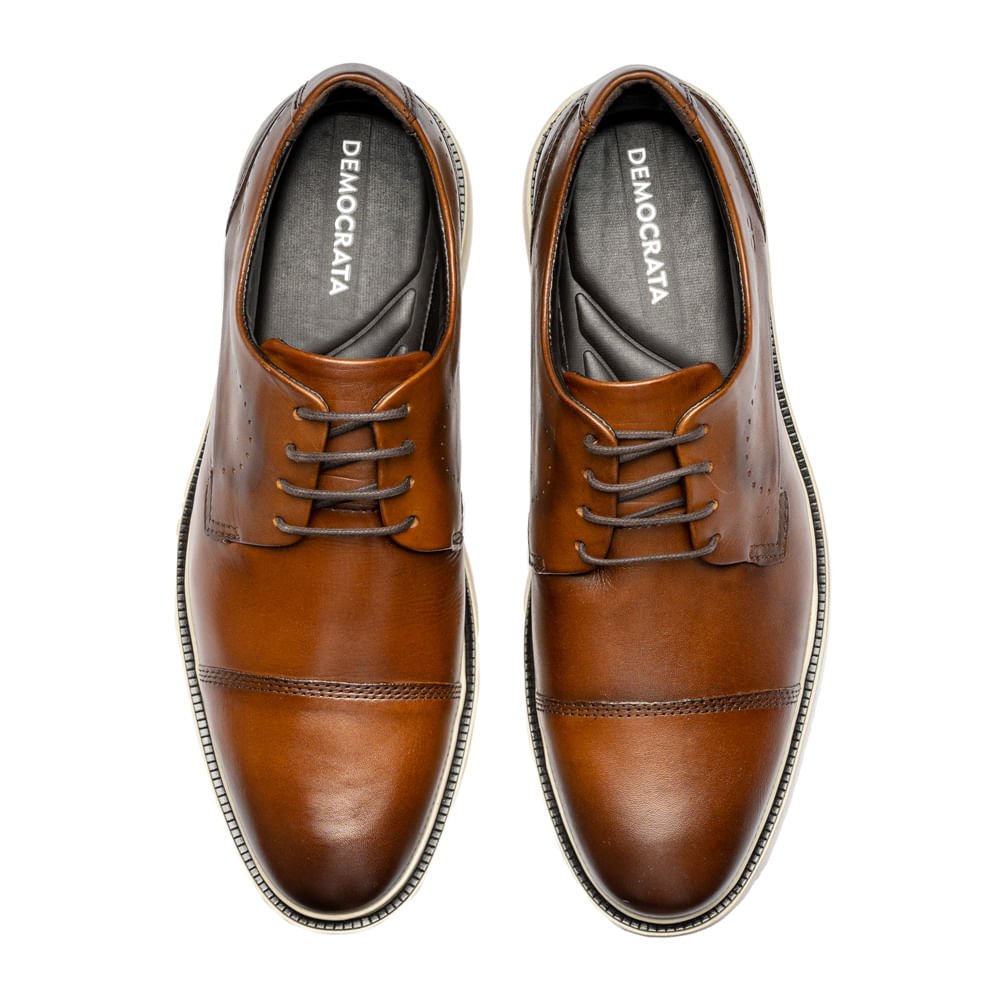 Sapato Masculino Democrata Metropolitan Bay Marrom Escuro Marrom 3