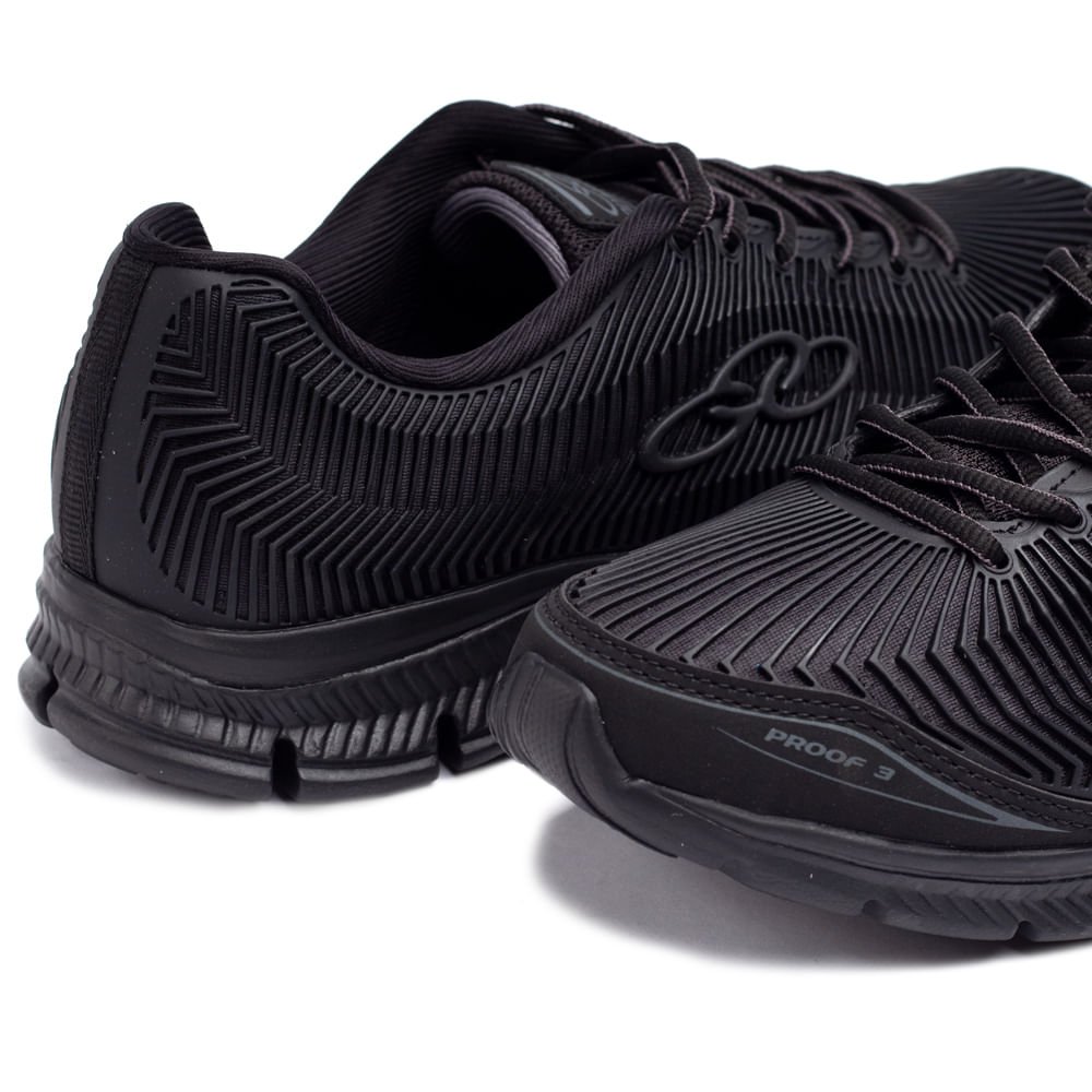 Tênis Olympikus Proof 3 Masculino - Preto E Bordo Amortecimento