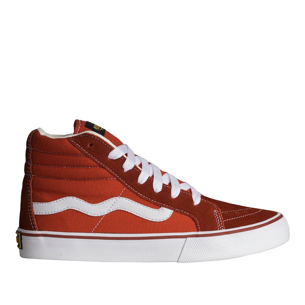 Tênis Mad Rats Hi Top Old School Unissex Vermelho 5
