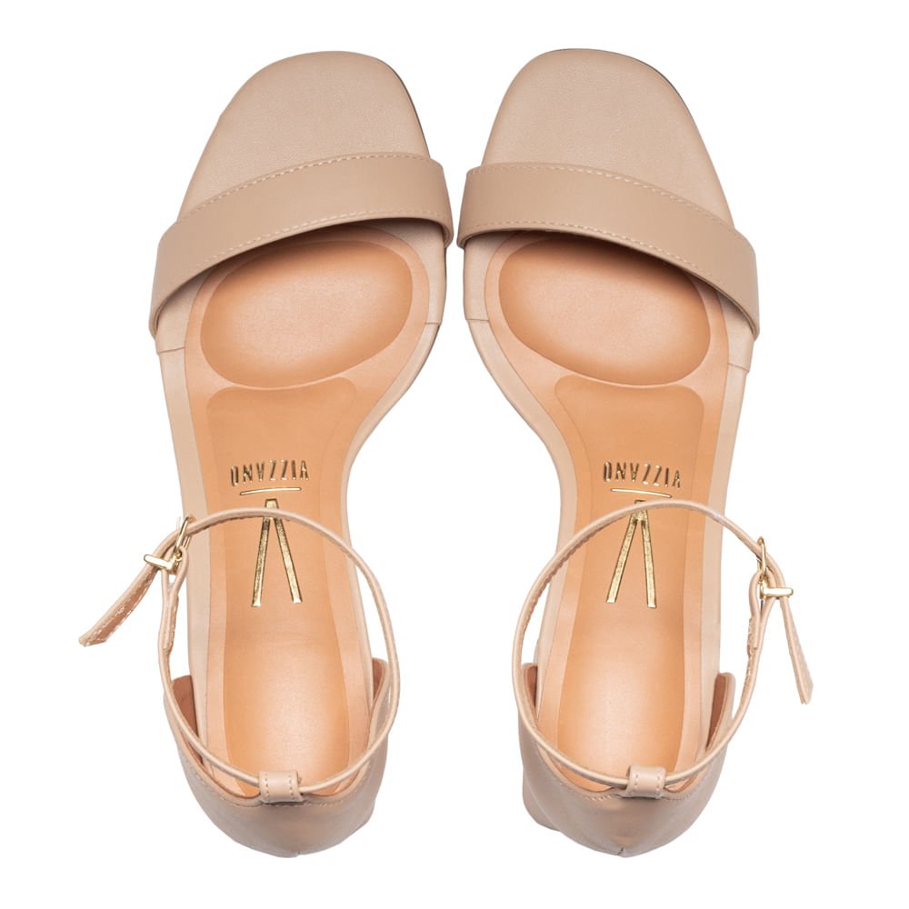 Sandália Feminina Vizzano Pelica Bege Bege 2