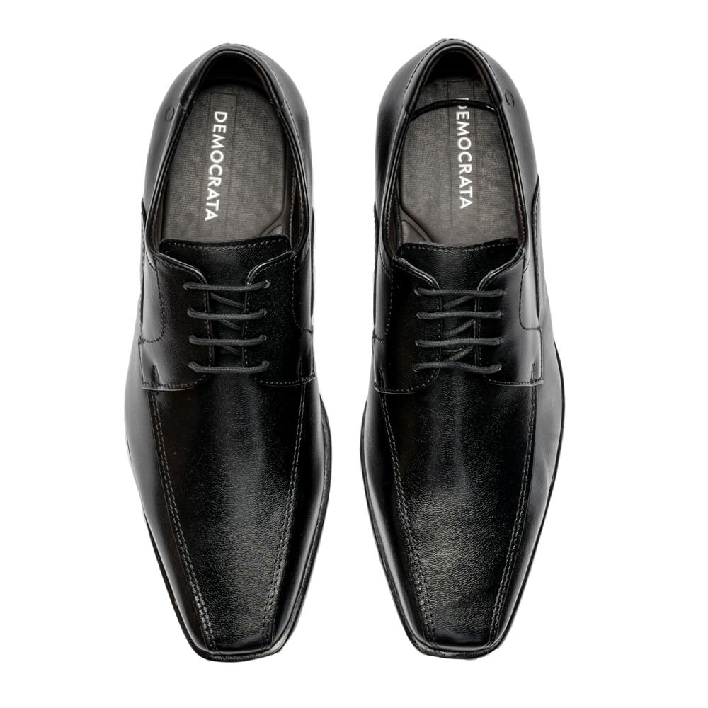 Sapato Masculino Democrata Metropolitan Preto Preto 3