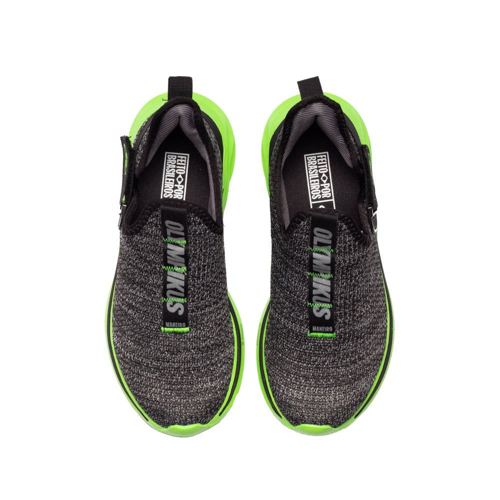 Tênis Infantil Olympikus Maneiro Kids Menino Preto/verde Preto 4
