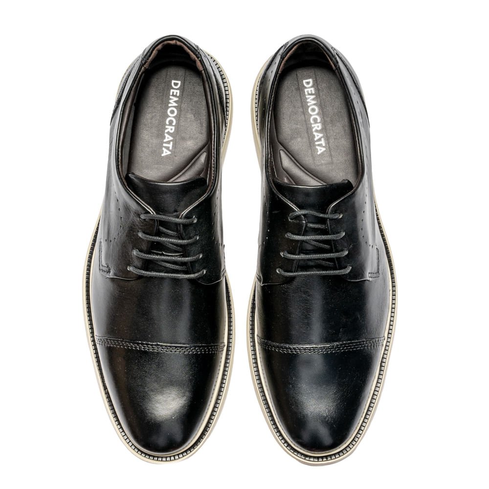 Sapato Masculino Democrata Metropolitan Bay Preto Preto 3