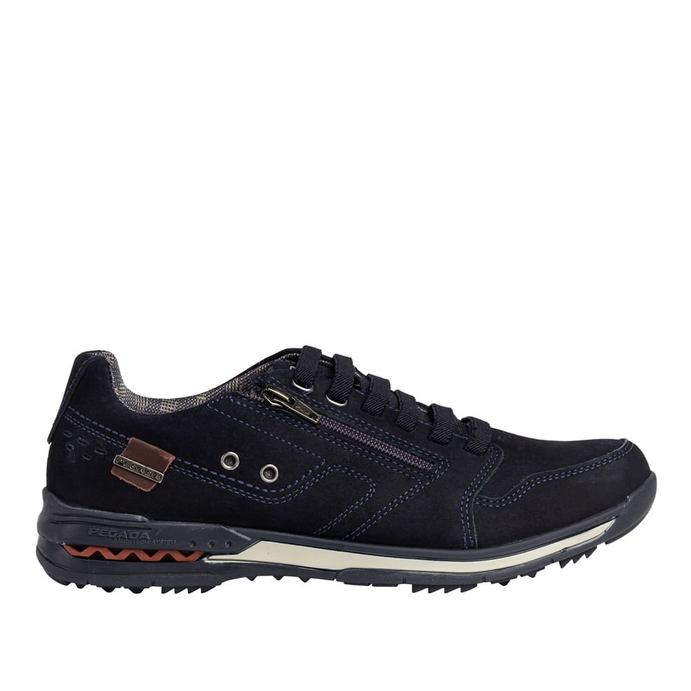 Sapatênis Casual Masculino Pegada Nobuck Marinho Azul 5