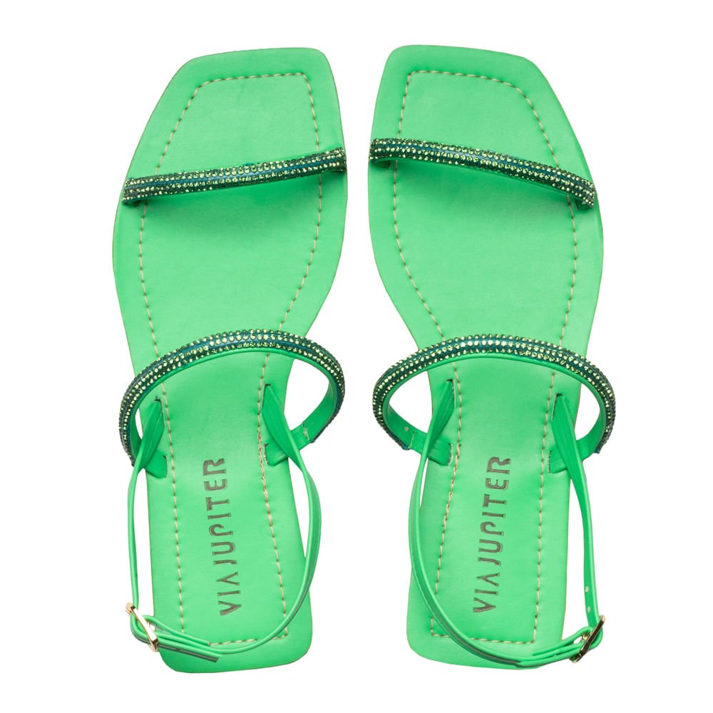 Rasteira Feminina Via Jupiter Verde