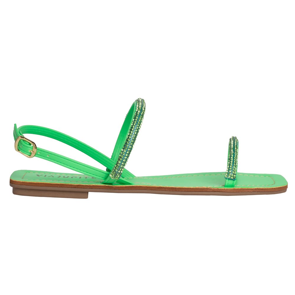 Rasteira Feminina Via Jupiter Verde Verde 2
