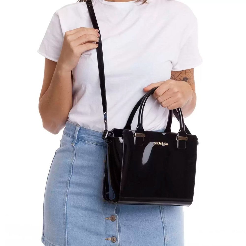 Bolsa Feminina Petite Jolie Love II Preto Preto 4
