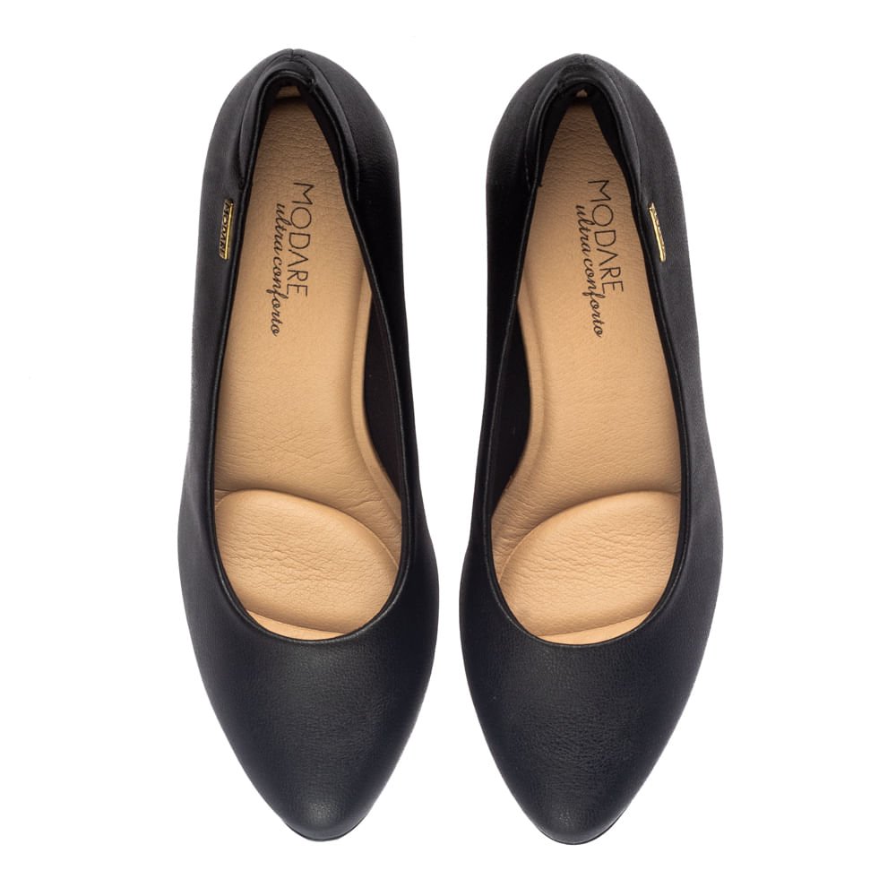 Sapato Feminino Modare com Salto Bloco Preto Preto 3