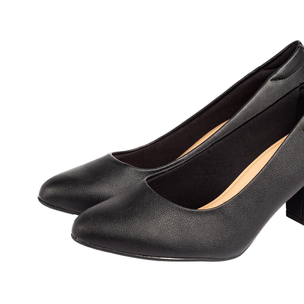 Sapato Feminino Modare com Salto Bloco Preto Preto 4
