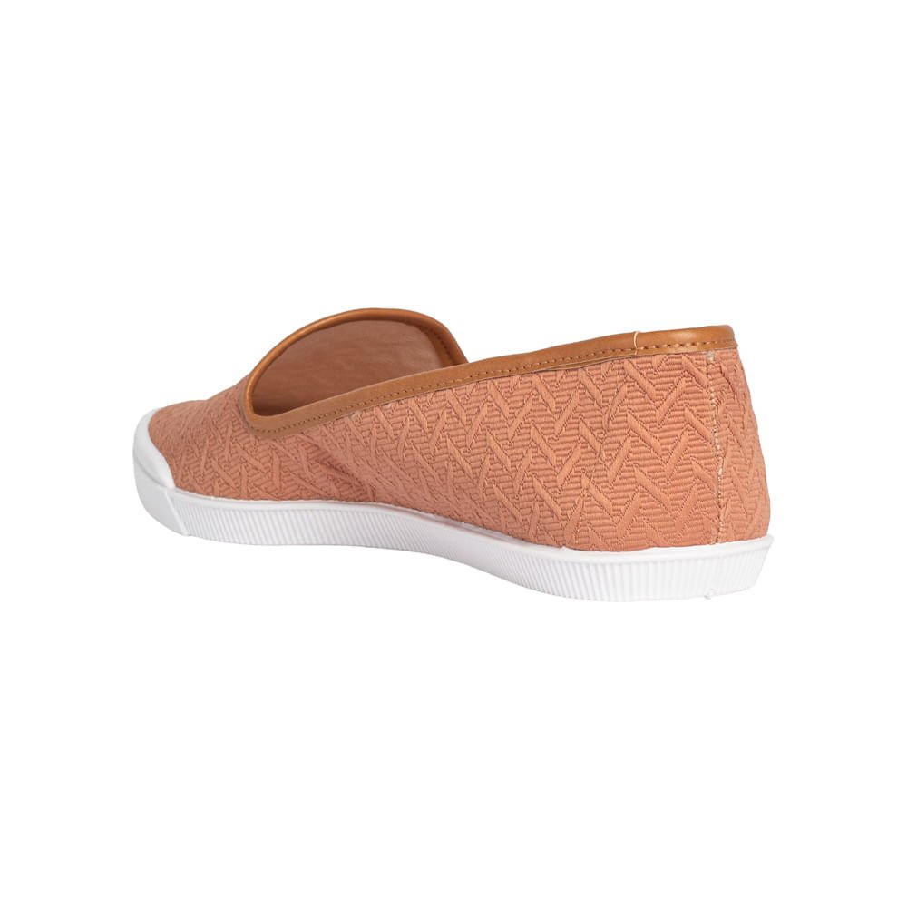 Sapatilha Feminina Moleca com Textura Caramelo Laranja 2