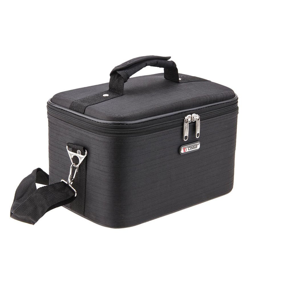 Frasqueira de Viagem Tonin em Tecido Preto Preto 2