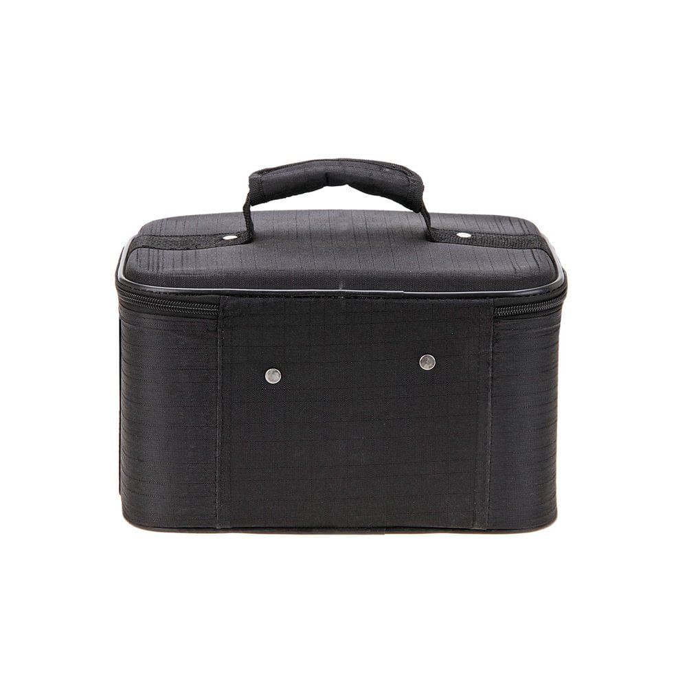 Frasqueira de Viagem Tonin em Tecido Preto Preto 3