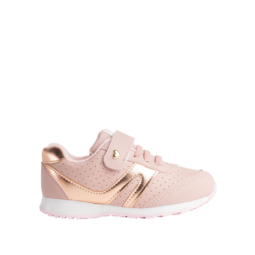 Tênis Infantil Club Happy Galaxy Menina Nude Rosa 5