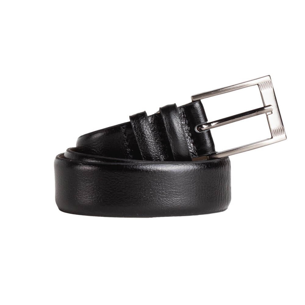 Cinto de Couro Masculino Fasolo Casual T136143 Preto