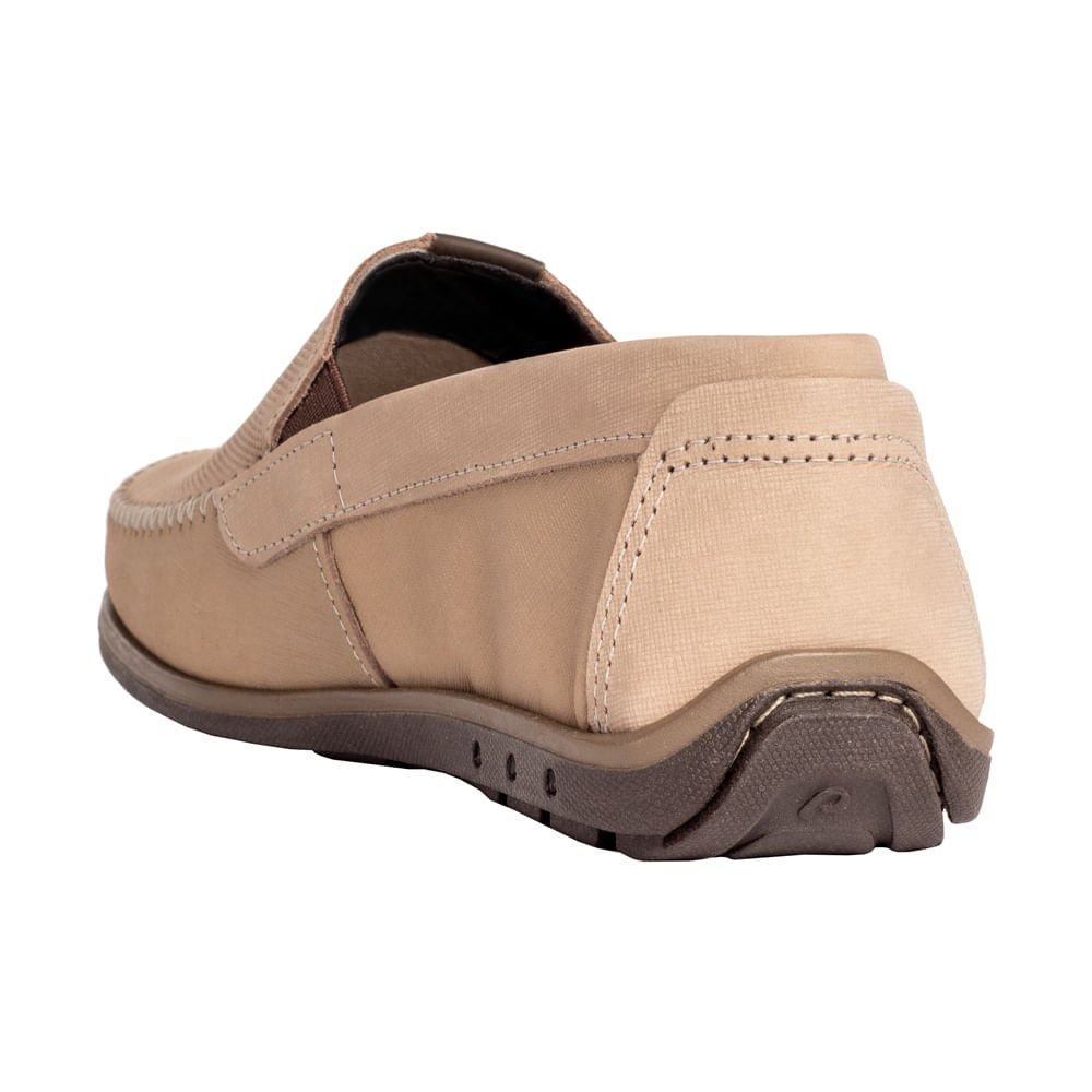 Mocassim Masculino Pegada Bege Bege 2