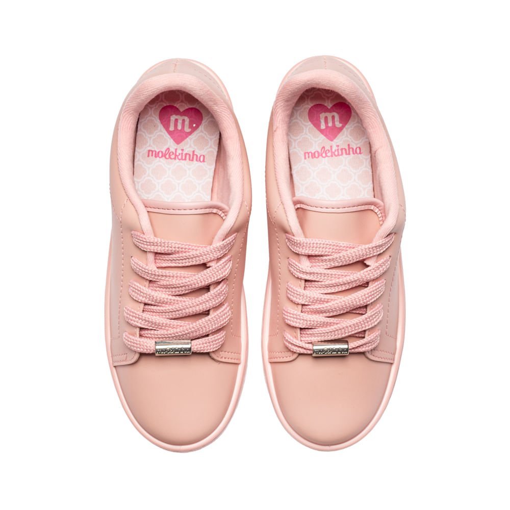 Tênis Infantil Molekinha Casual Rosa Rosa 2