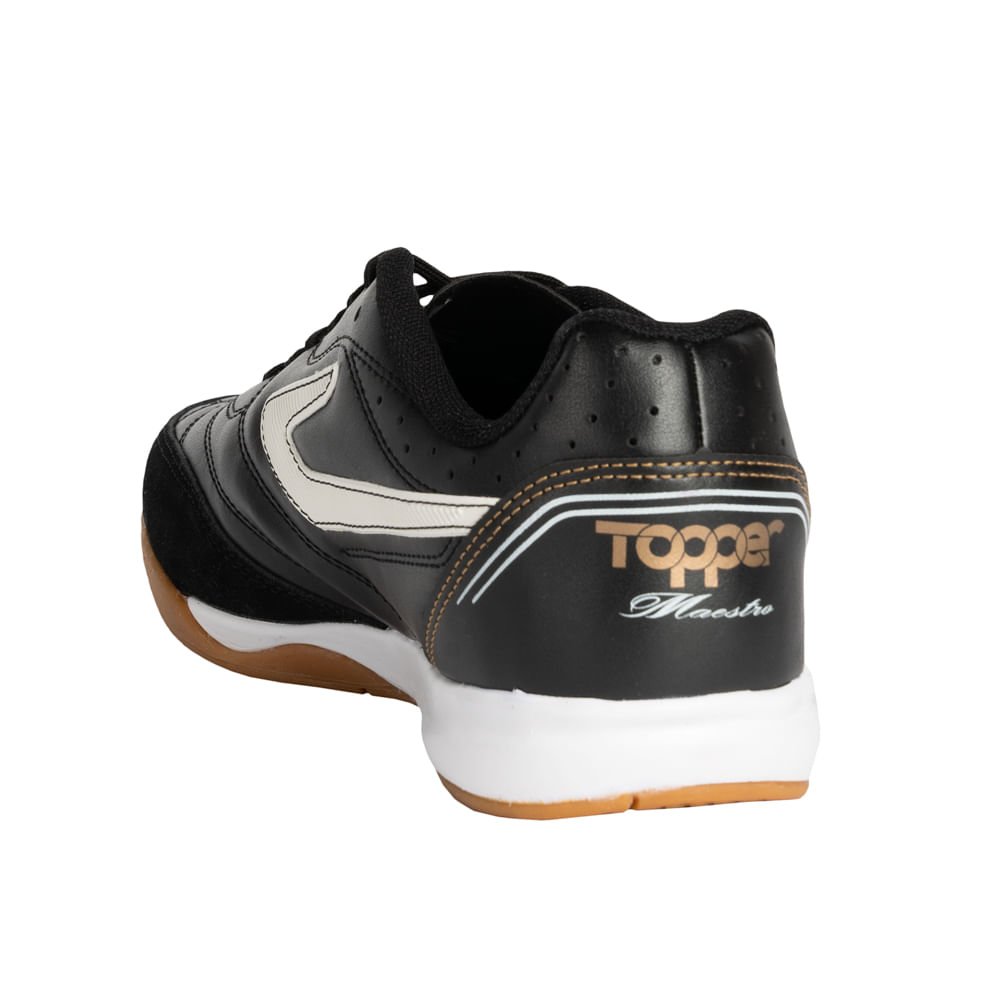 Chuteira Futsal Topper Maestro TD IV Preto Preto 2