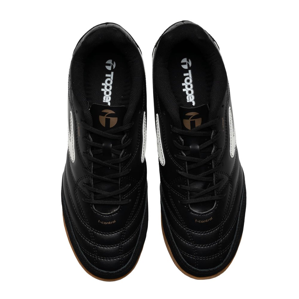 Chuteira Futsal Topper Maestro TD IV Preto Preto 3