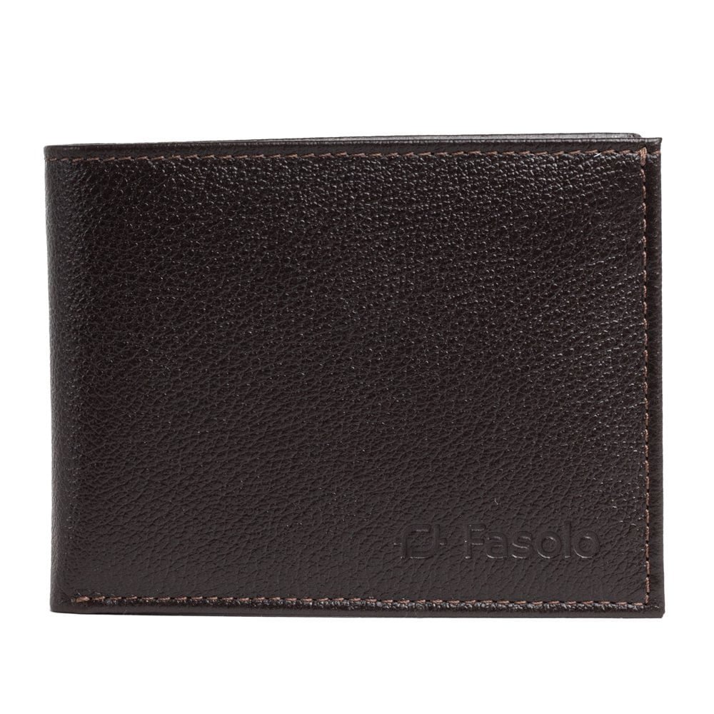 Carteira Masculina Fasolo em Couro Café