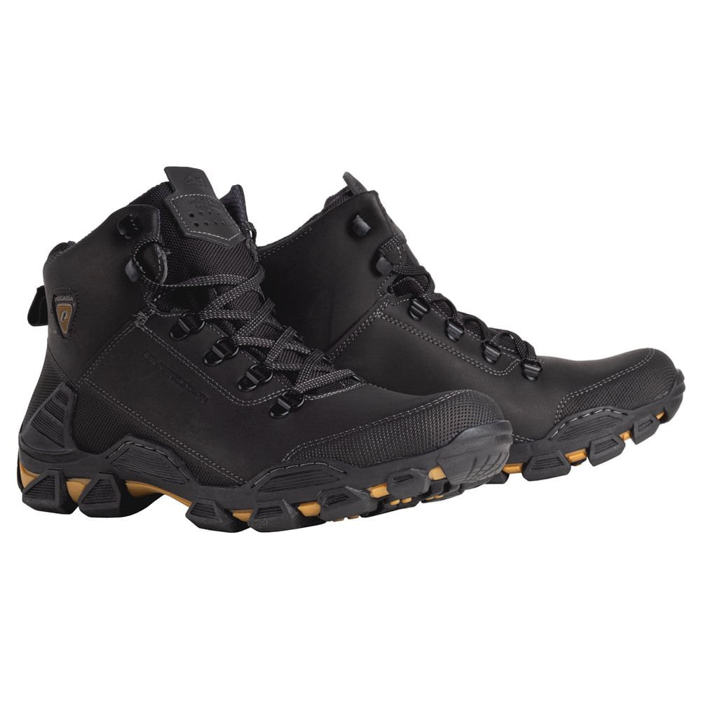 Bota Masculina Pegada Washed Preto