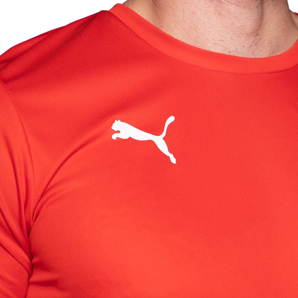 Camiseta Masculina Puma Jersey Active Vermelho/branco Multicores 3