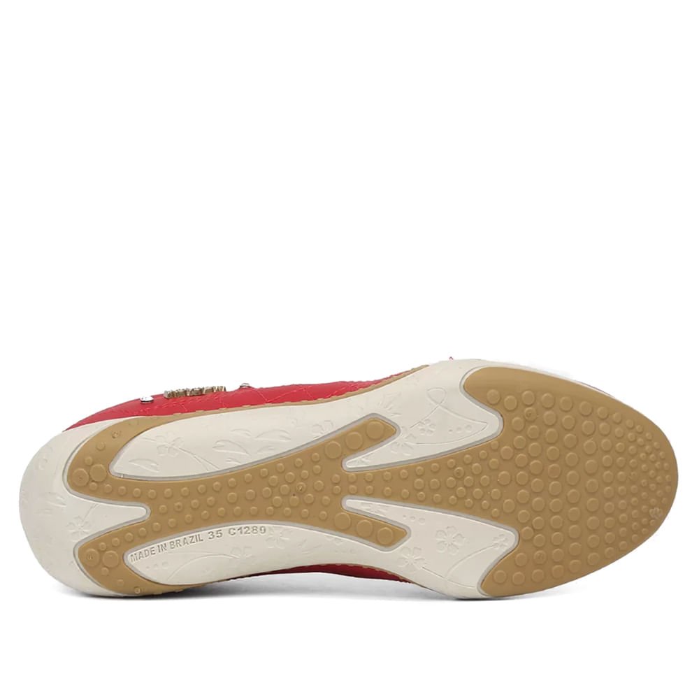 Tênis Feminino Kolosh Mali Vermelho Vermelho 2