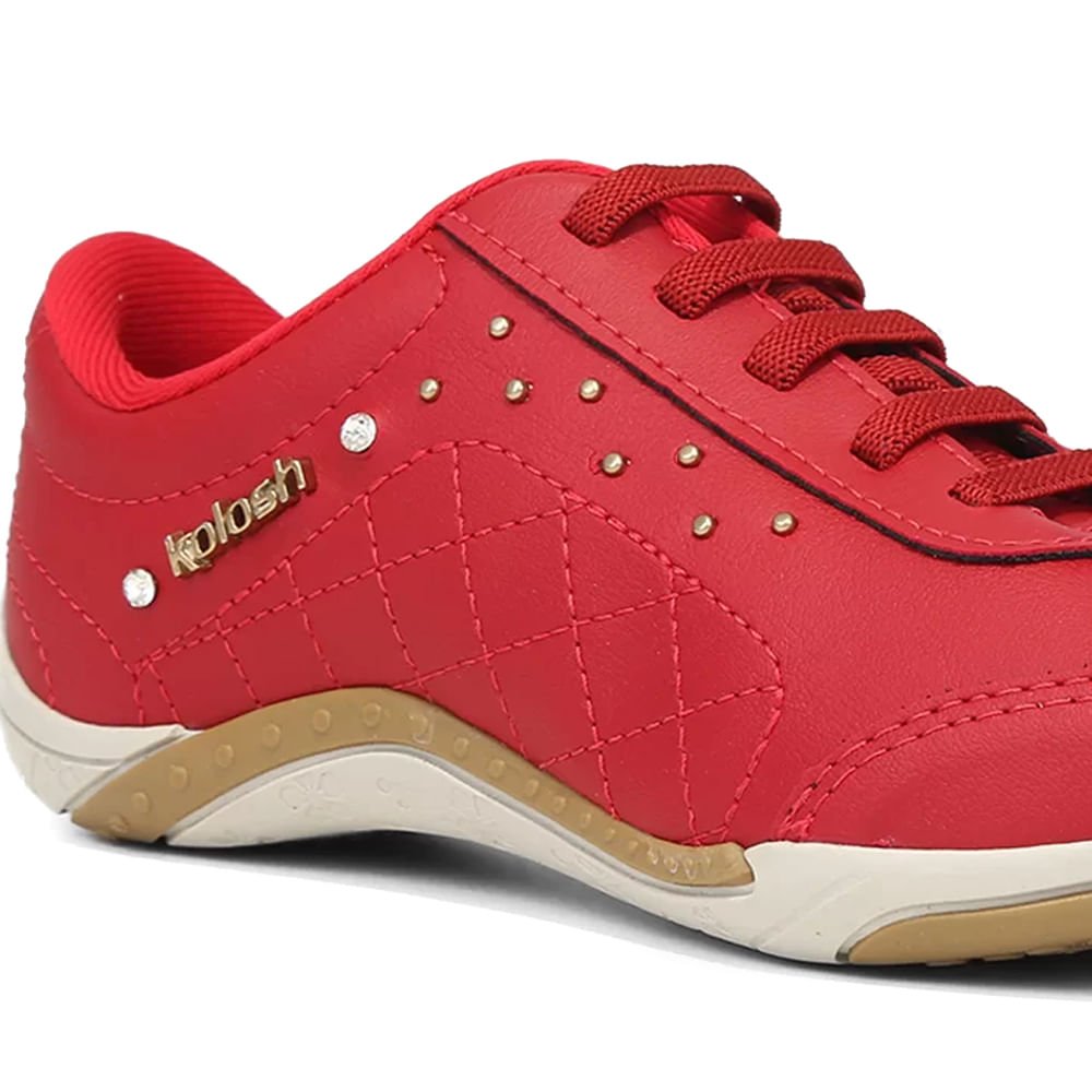 Tênis Feminino Kolosh Mali Vermelho Vermelho 5