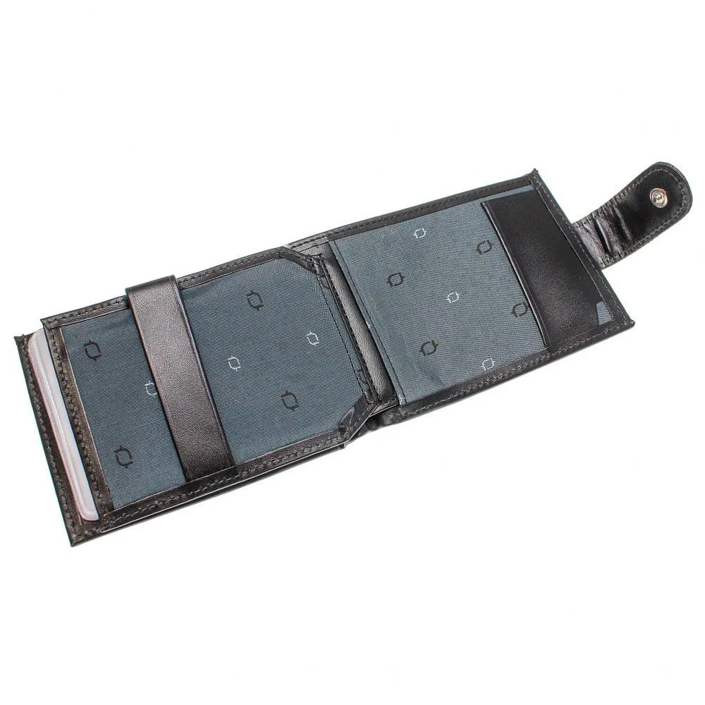 Carteira Masculina em Couro Fasolo H011143 Preto Preto 3