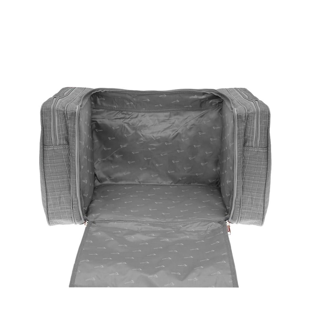 Sacola de Viagem Tonin em Tecido Cinza Cinza 2