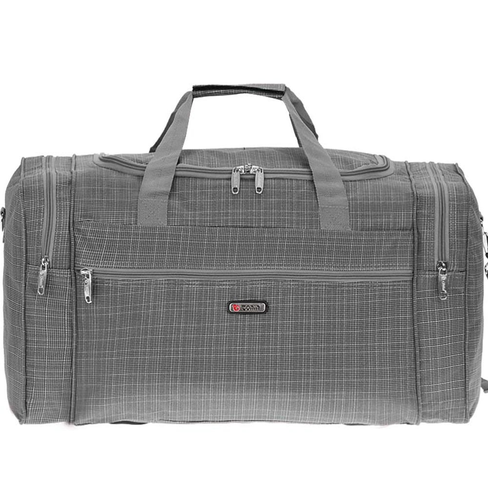 Sacola de Viagem Tonin em Tecido Cinza Cinza 3