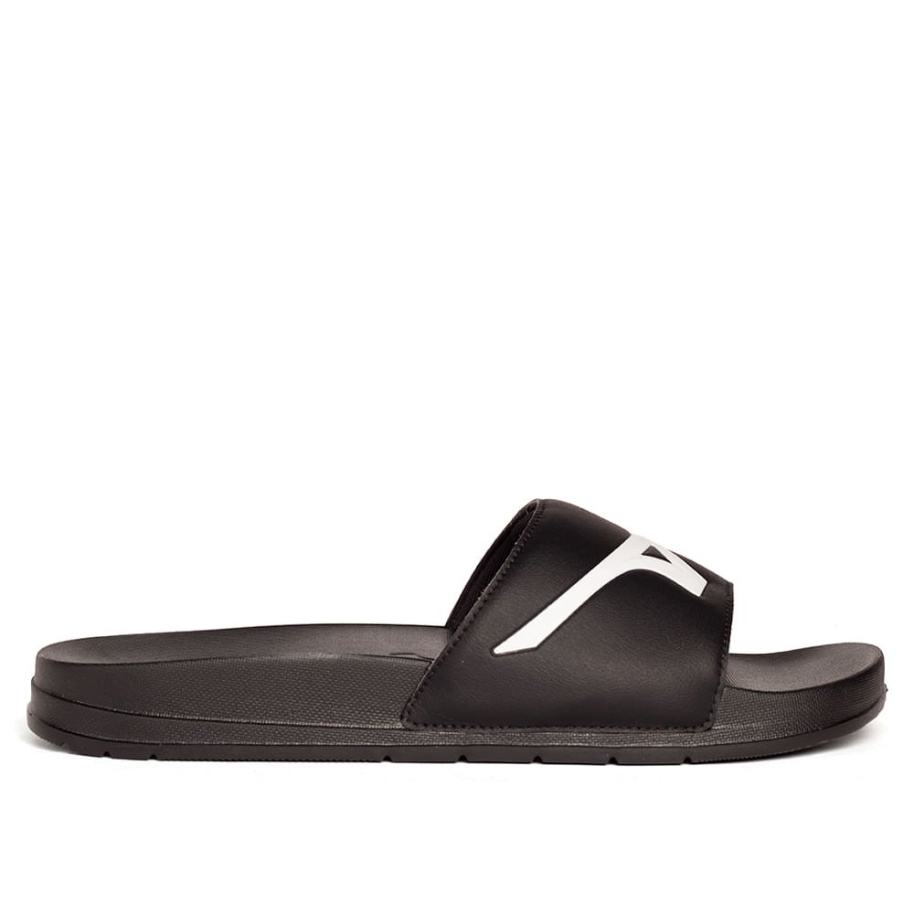 Chinelo Unissex Mizuno Slide Basic Preto e Branco Preto/Branco 2