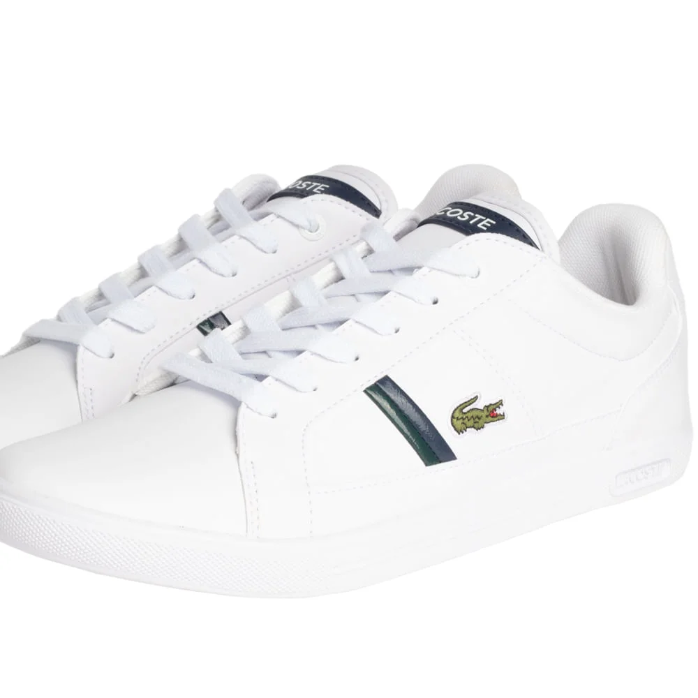 Tênis Masculino Lacoste Europa LCR BRZ Branco Branco 4