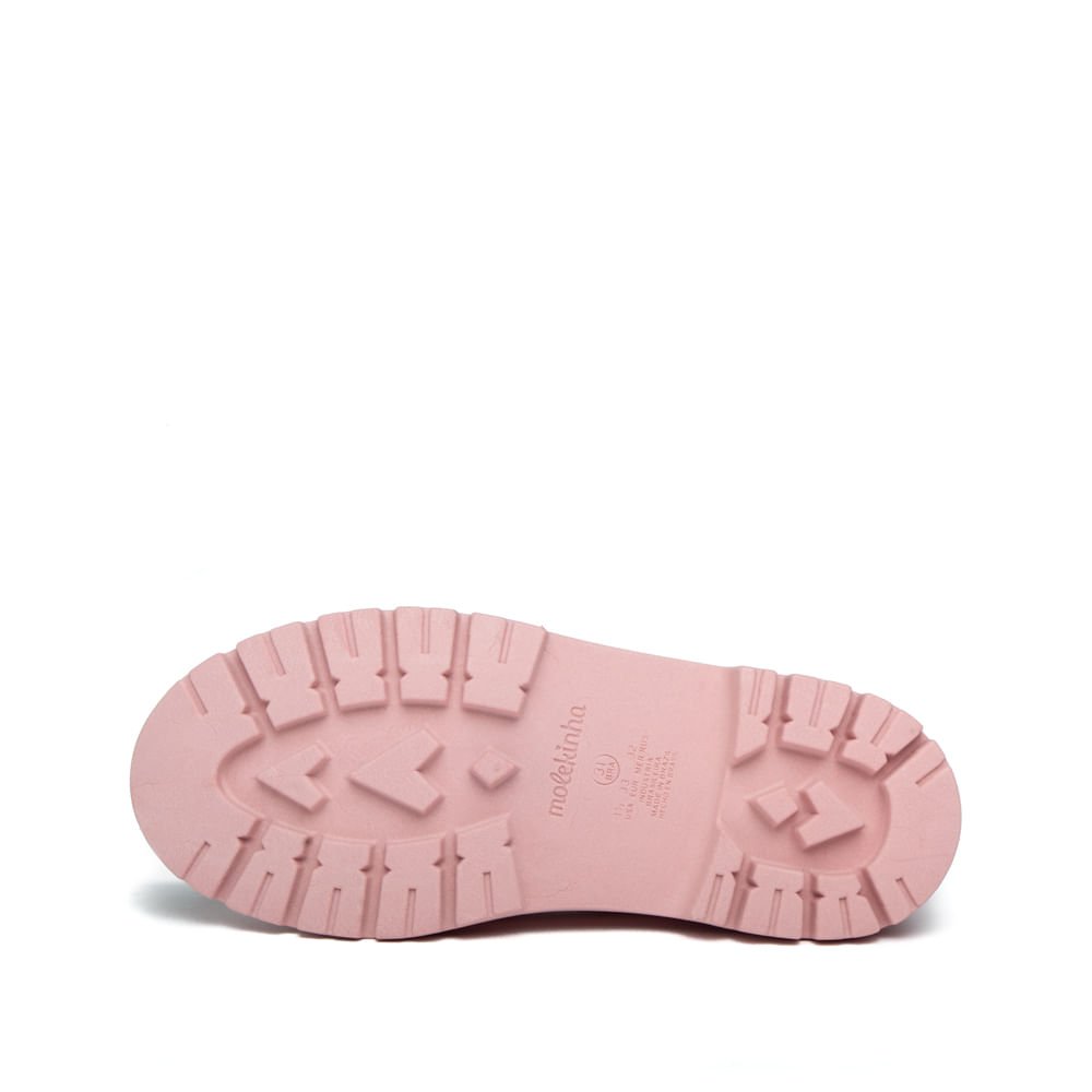 Mocassim Infantil Molekinha Matelassê Rosa Rosa 2