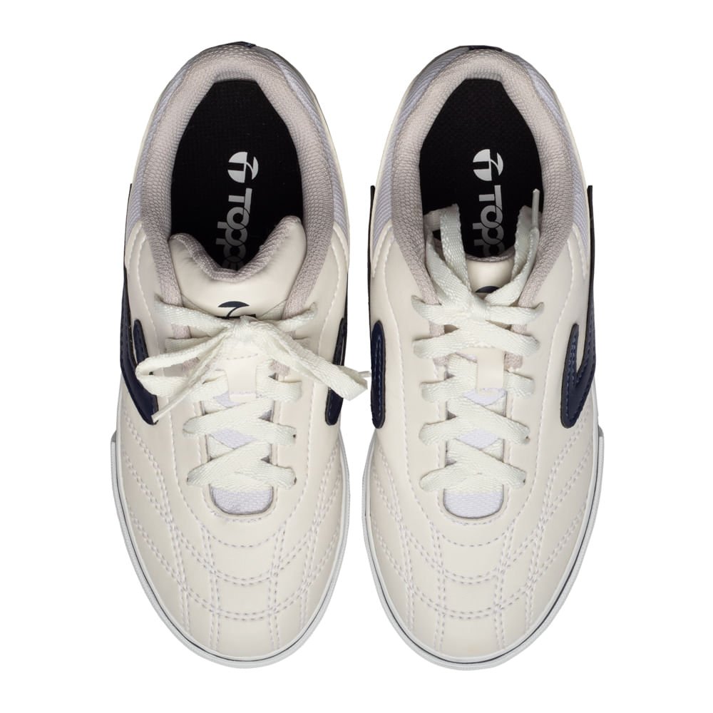 Chuteira Futsal Infantil Topper Dominator III JR Branco Branco 4