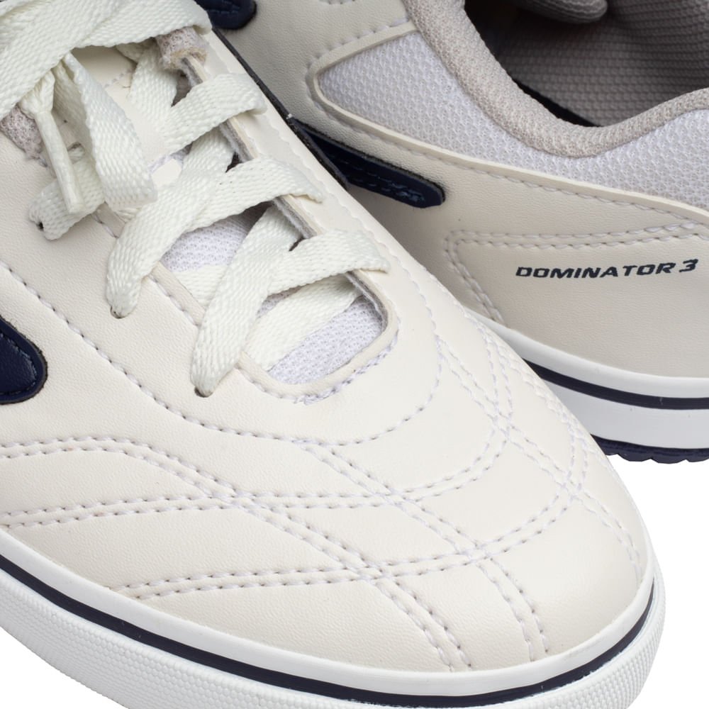Chuteira Futsal Infantil Topper Dominator III JR Branco Branco 5