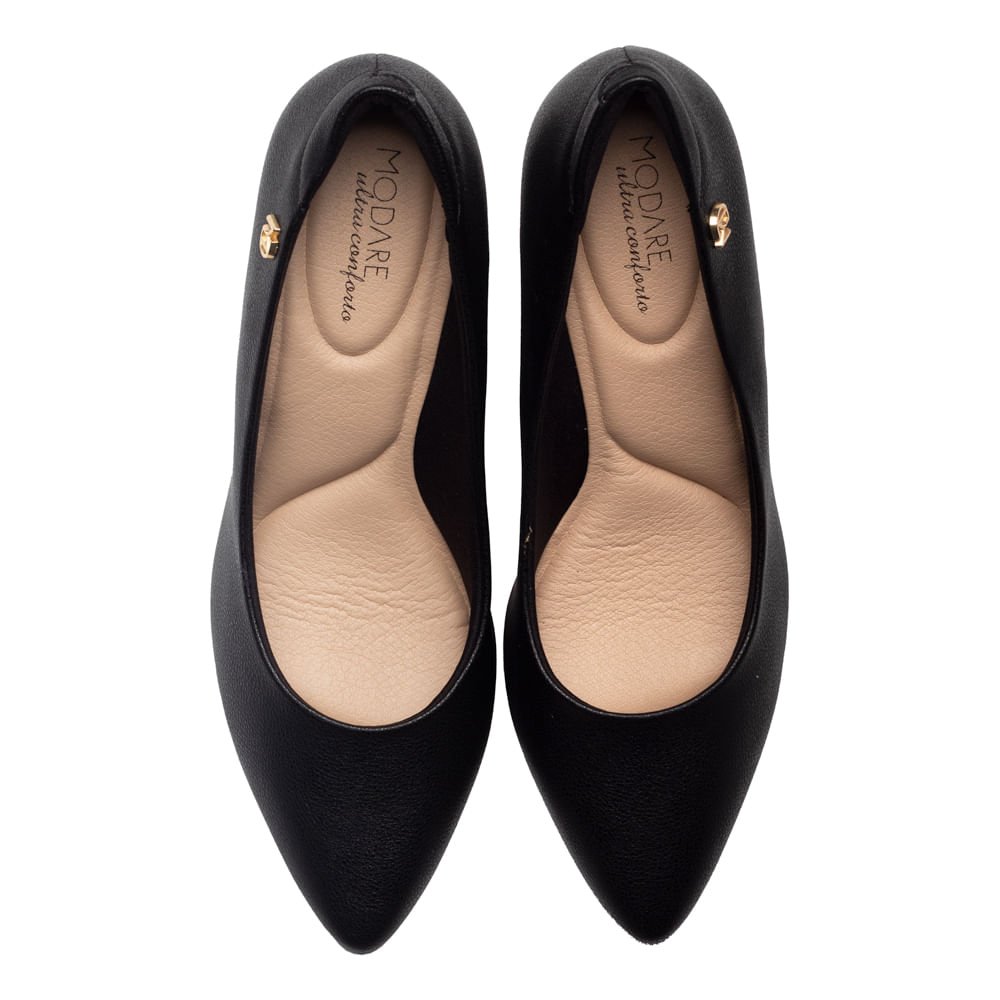 Scarpin Modare Napa Floather Preto Preto 4