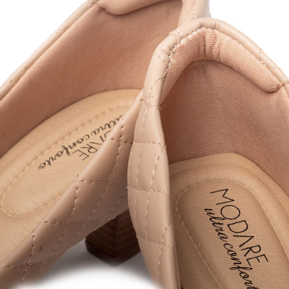 Sapato Feminino Modare Napa Pele Strech Bege Bege 5