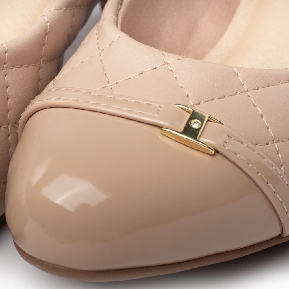 Sapato Feminino Modare Napa Pele Strech Bege Bege 6