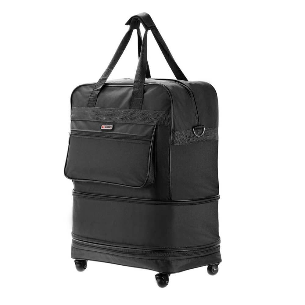 Sacola de Viagem Tonin Expansiva Preto Preto 2