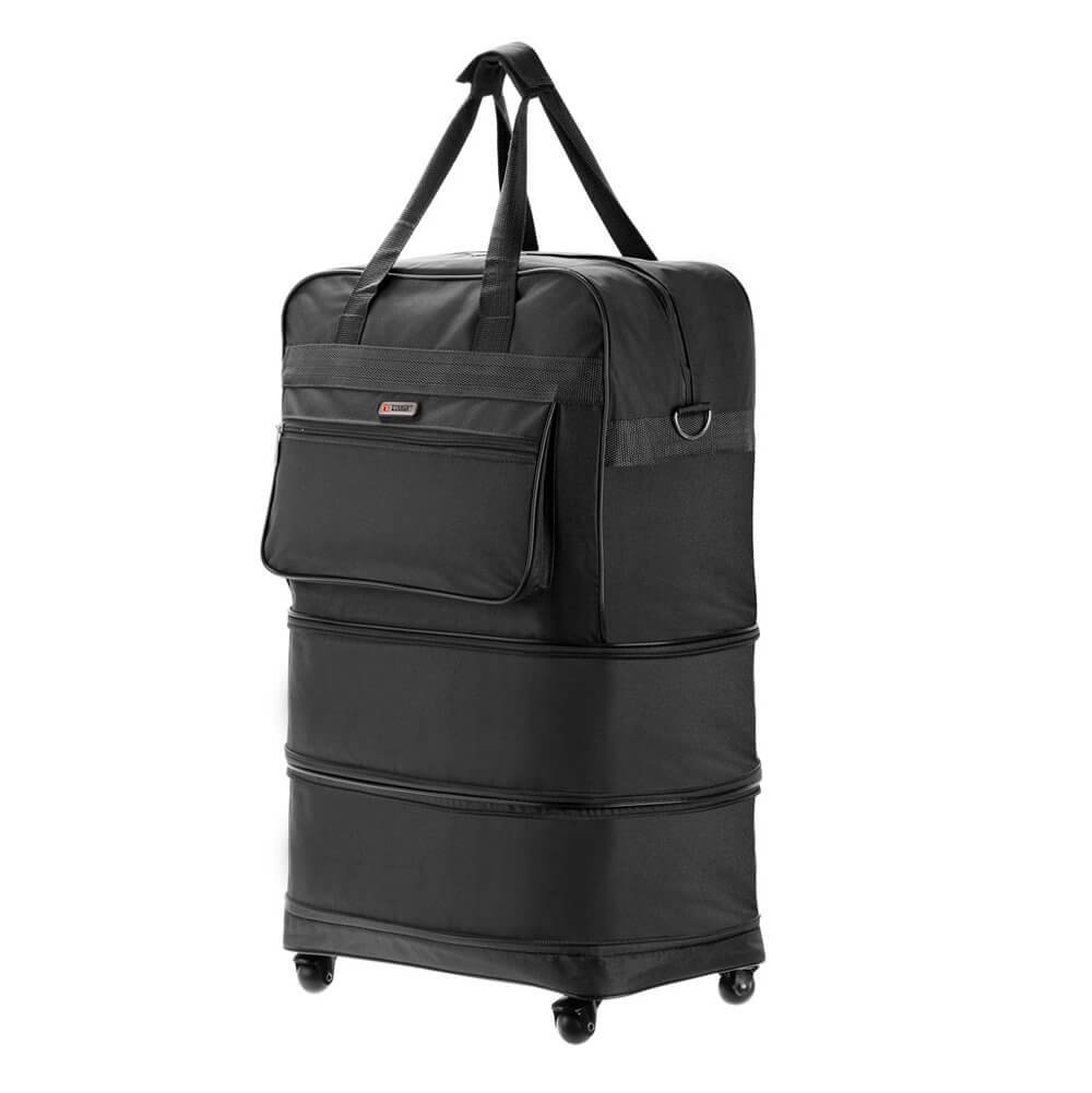 Sacola de Viagem Tonin Expansiva Preto Preto 4