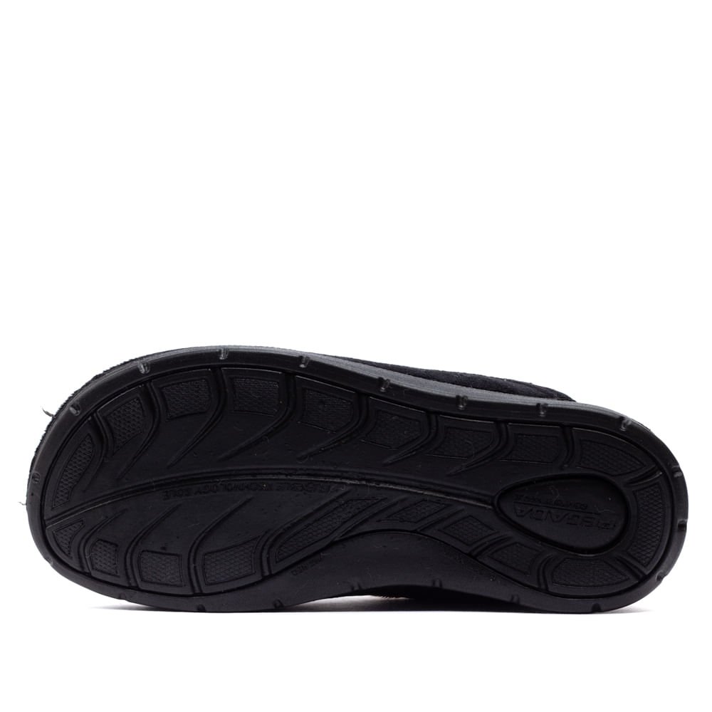 Pantufa Masculina Pegada Preto Preto 2