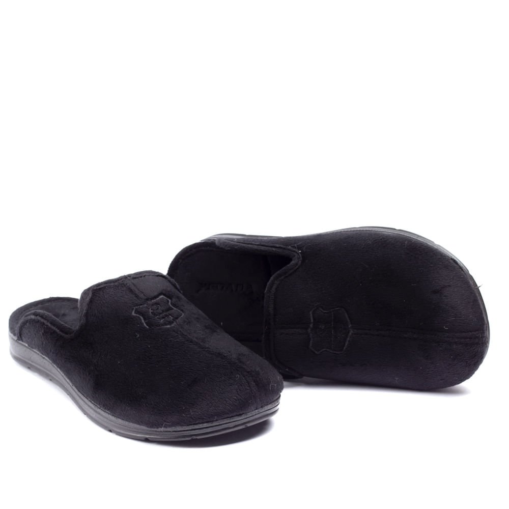 Pantufa Masculina Pegada Preto Preto 5