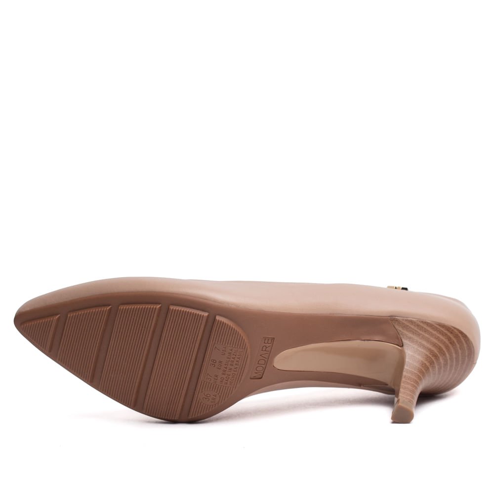Scarpin Feminino Modare com Salto Médio Bege Bege 2