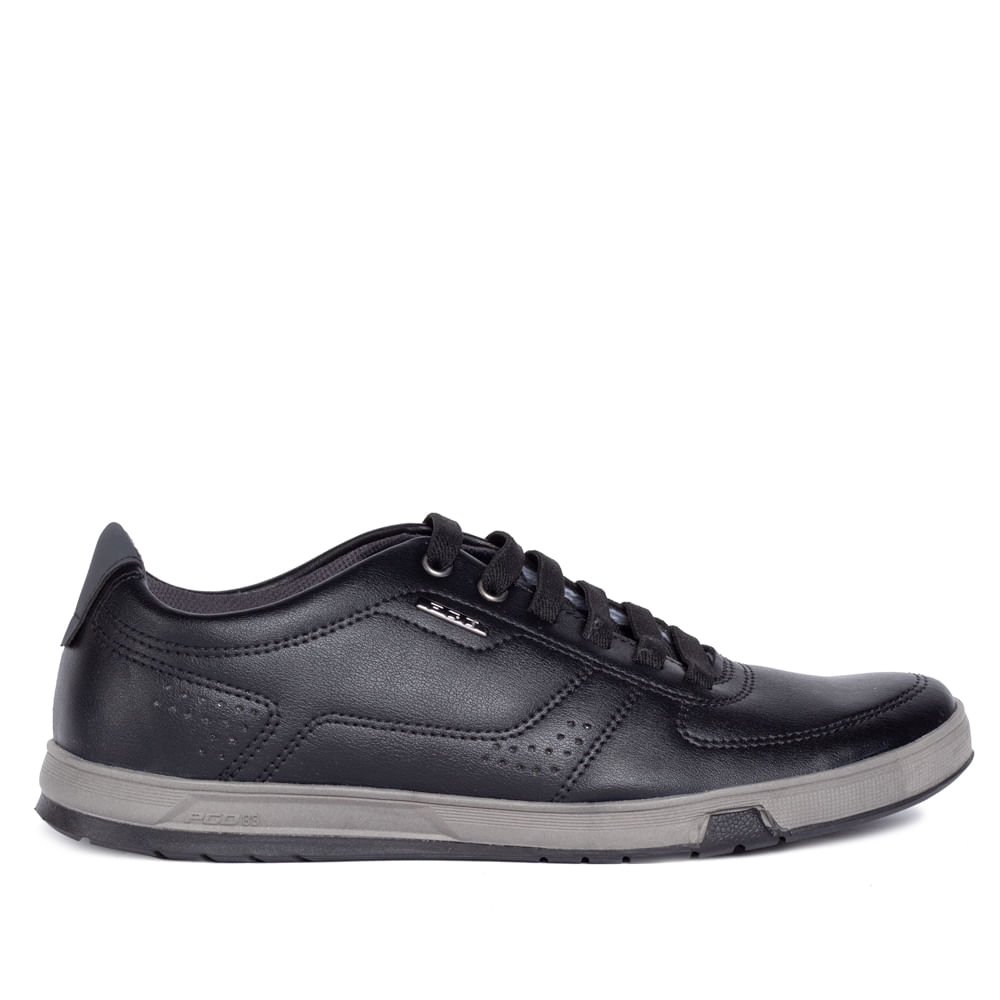 Sapatênis Masculino Pegada Microfibra Preto Preto 1